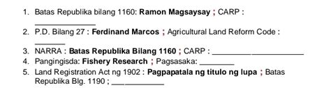 Batas Republika Blg. 1160 NARRA .